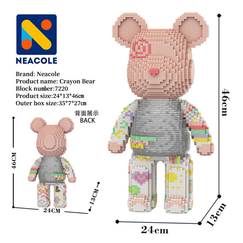 Crayon Bear Bear Building Block, Neacole building block bear